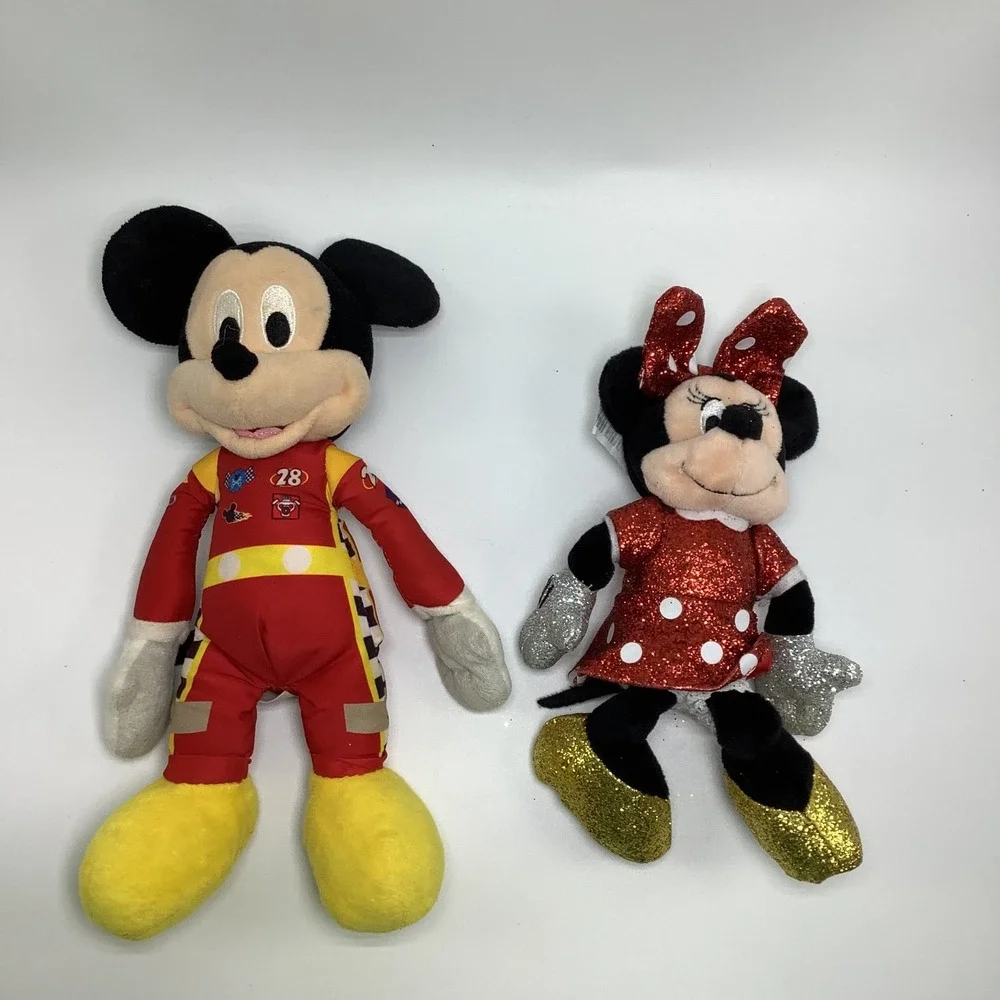 Disney‎ Plush Lot of 6 Mickey Mouse Minnie Mouse Dumbo